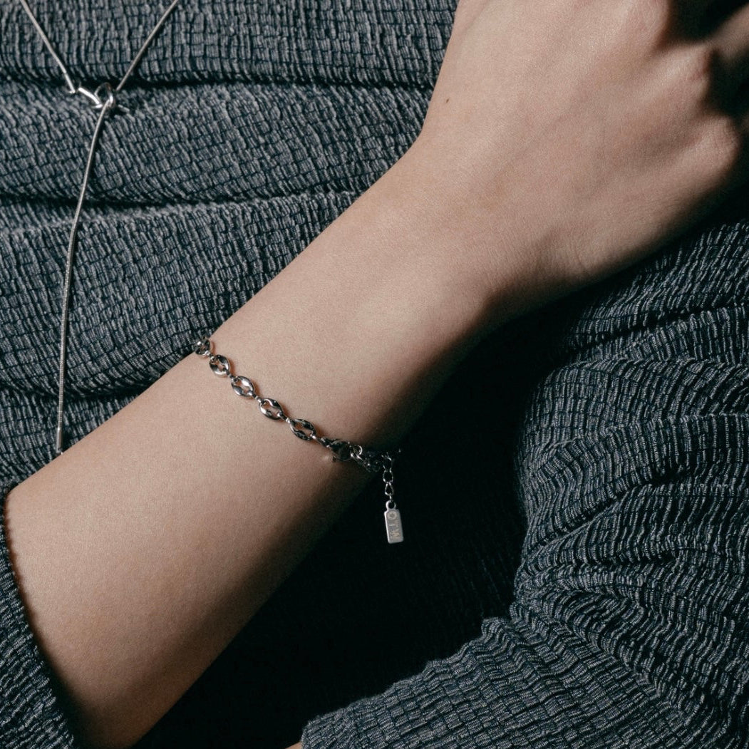 Polished Bean Bracelet