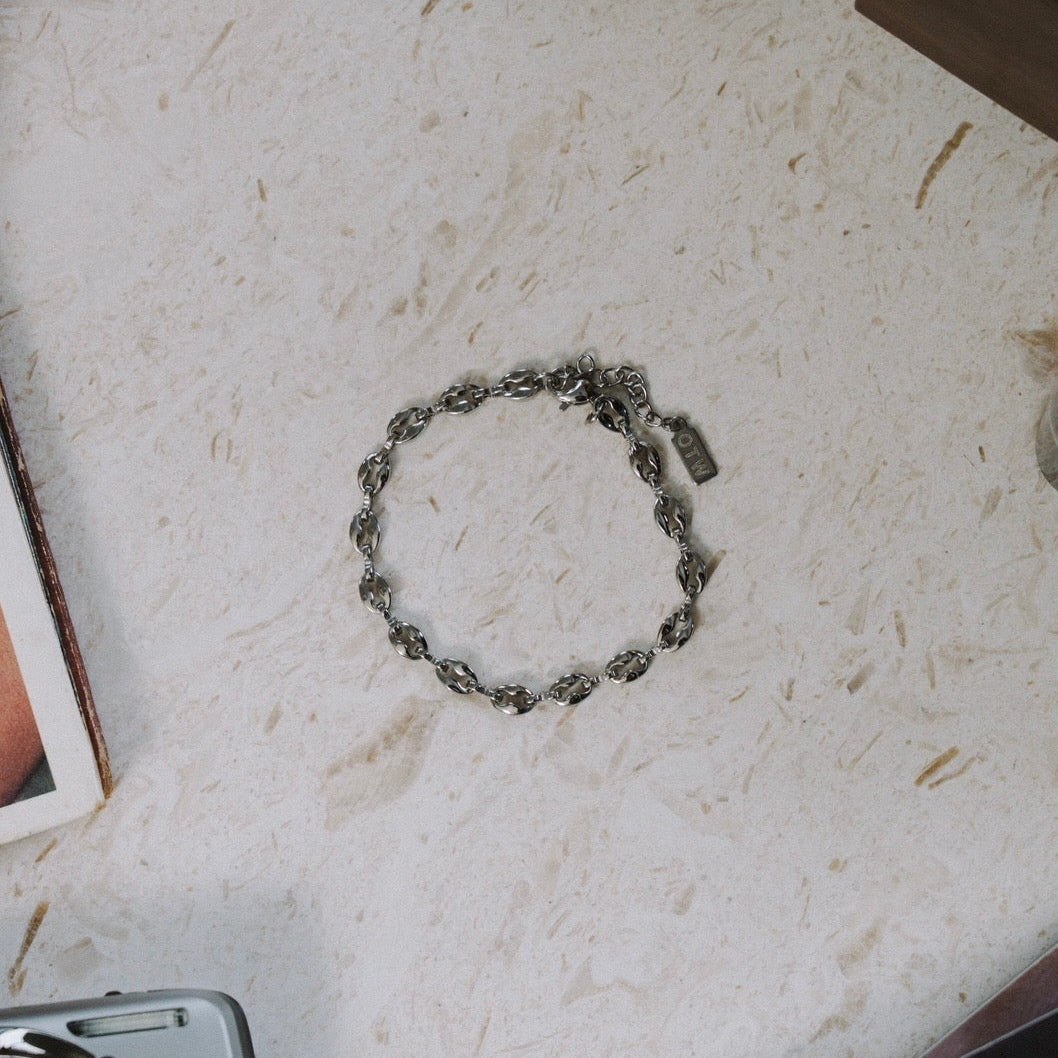 Polished Bean Bracelet