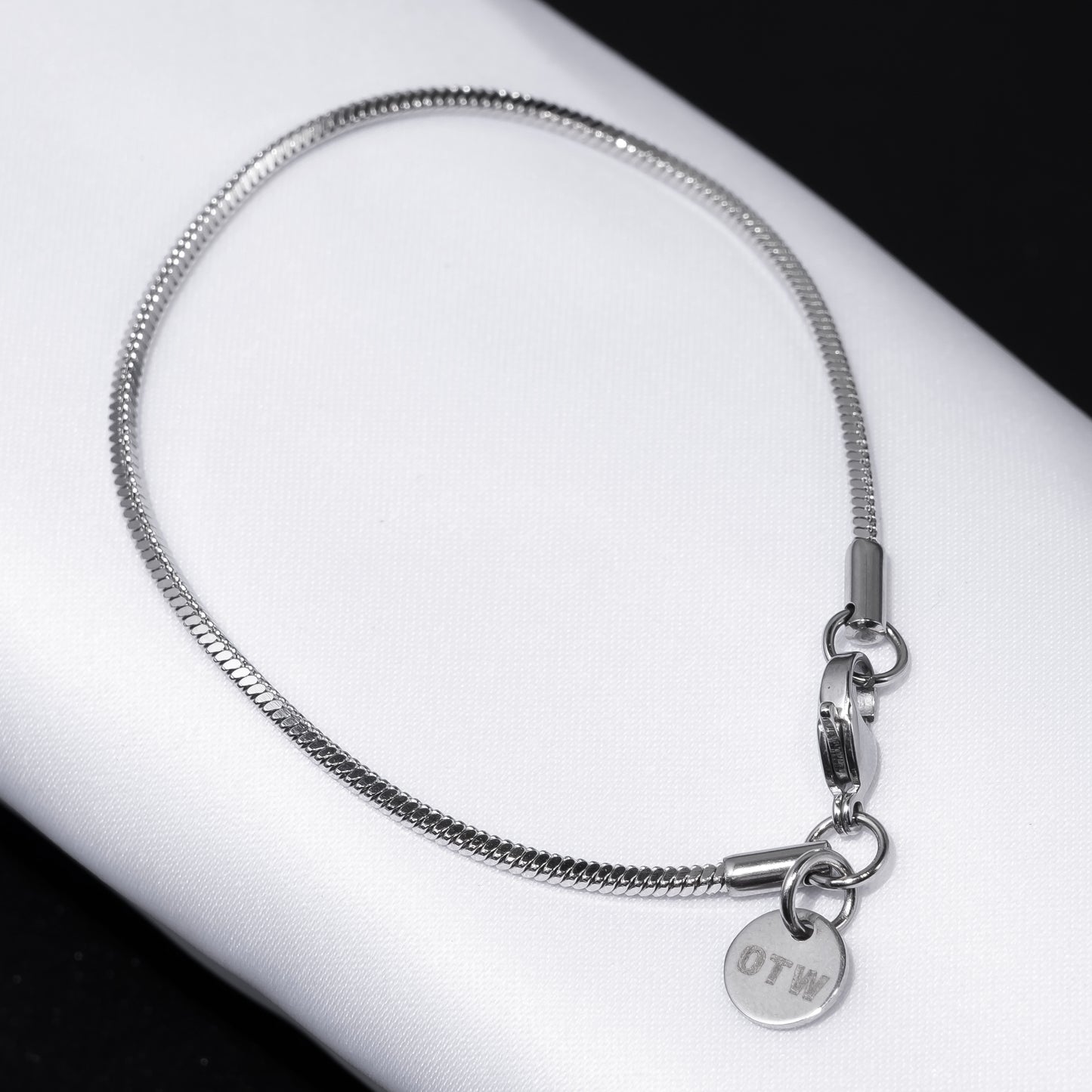 Sleek Snake Bone Bracelet