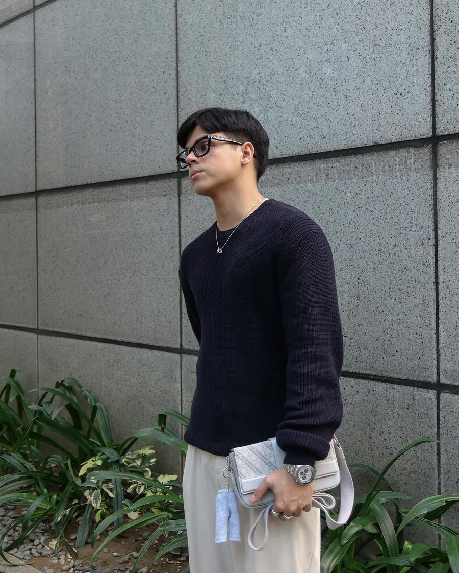 @migoaustria wearing our Classy Orbital Necklace with effortless style.